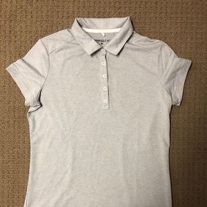 Women's Gray Nike Golf Dri-Fit Polo Size L NWOT